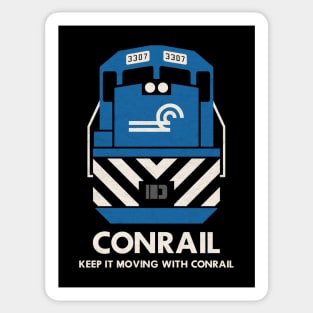 Keep It Moving With Conrail GP40 Sticker